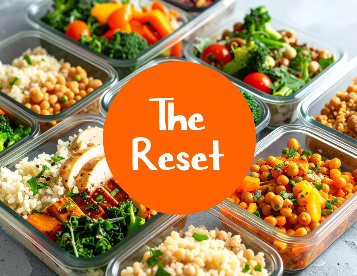 The Reset two-month programme meal plan, paired with a Blueprint deep-dive session