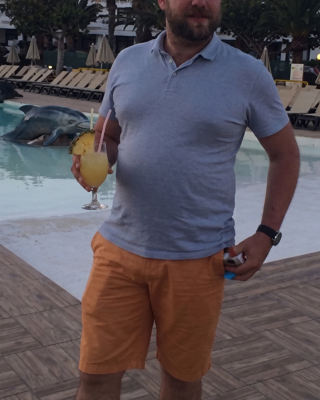 Male client before — starting point at 103 kg