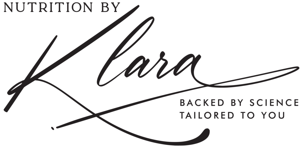 nutrition by klara signature logo black high res